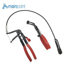 Mainpoint 2PCS Auto Vehicle Hand Tools Cable Type Flexible Wire Long Reach Hose Clamp Pliers +Hose Clip Pliers 45 Degree Angled 2024 - buy cheap