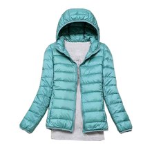 Inverno Plus Size Para Baixo Casaco Mulheres Ultra Light Duck Down Jacket Com Capuz Manga Comprida Casacos Quentes Magros Parka Feminino Portabl outwear 2024 - compre barato