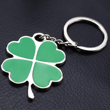 10PCS Fashion Enamel Clover Keychain Metal Alloy Car Keyring Charm Pendant Accessories J127 2024 - buy cheap