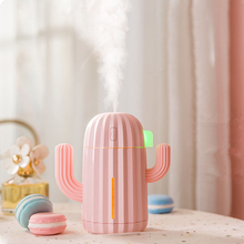 340ML Cactus Air Humidifier Battery Operated Rechargeable USB Aroma Essential Oil Diffuser With Warm Light Cactus Air Purifier 2024 - buy cheap