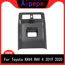 For Toyota RAV4 RAV 4 2019 2020 Car Air Conditioning Vent Outlet Cover Trim Armrest Box Rear Carbon Fiber Style Car Styling 2024 - buy cheap