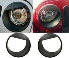 For Jeep Wrangler Unlimited JK Front 07-17 years Black Angry Bird Headlight Cover Bezels 2024 - buy cheap