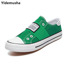 YIdemusha 2018 New Men Sneakers Breathable Soft Male Canvas Print Shoes Autumn Casual Slip on Men Shoes Causal Shoes Slipony Men 2024 - buy cheap