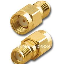 10pcs lot Free Shipping  RP-SMA male to SMA Female Connector Adapter 2024 - buy cheap