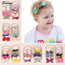 2019 Brand 10pcs/Lot Kids Baby Girls Women Elastic Headband Nylon Headwear Hair band Headdress 2024 - buy cheap