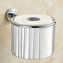 Toilet Paper Holder Chrome Polished Round Bathroom Roll Paper Holder Wall Mounted Paper Towel Holder Basket Storage Rack KD572 2024 - buy cheap
