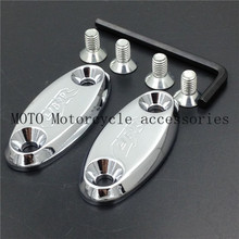 Motorbike Mirrors Base Plates Aluminum Motorcycle Mirrors Block Off Base Plates for Honda CBR 600RR 929RR 954RR CBR 600F4 600F4i 2024 - buy cheap