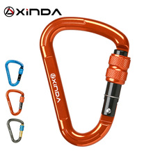 XINDA Outdoor Rock Climbing 25KN Safety Connector Lock Pear-Shape Screw Gates Buckle Carabiner Survive kits Outdoor Equipment 2024 - buy cheap