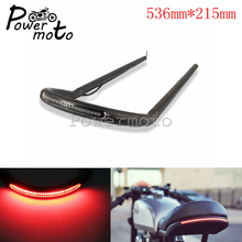 7/8 "motocicleta 536mm upswept assento aro quadro loop com led sinais de volta luz para harley honda cb cl cc cafe racer bobber chopper 2024 - compre barato