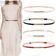 Simple wild lady thin belt patent leather fashion Korean decorative belt female with dresses waist chain feminino cinturones 2024 - buy cheap