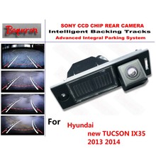 for Hyundai new TUCSON IX35 2013 2014 CCD Car Backup Parking Camera Intelligent Tracks Dynamic Guidance Rear View Camera 2024 - buy cheap