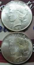 UNC-dólar de La Paz 1922, moneda de dos piezas (1922), copia UNC 2024 - compra barato