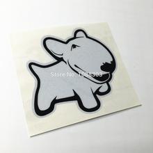 3sizes Car Styling Animal Pattern Cute Pet Dog Bull Terrier Car Sticker for Car Whole Body Motorcycle Bike Helmet 3509 2024 - buy cheap