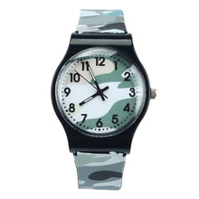 Kids Boys Camouflage Watch Children Girls Silicone Band Quartz Wrist Watches 2024 - buy cheap