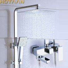 Shower Set. Chrome Finish Brass Made Shower Set.Bathroom 3 Function Shower Faucet. 12 Inch Rain Shower Head Tub Mixer Faucet 2024 - buy cheap