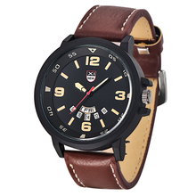 2018 Hot Sale Brand XINEW Original Fashion Mens Watches Leather Band Date Day Calendar Casual Quartz Watch Big Face reloj hombre 2024 - buy cheap