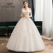 Vlnuo vestido de noiva elegante, bordado, com apliques em renda, traje de casamento barato 2024 - compre barato