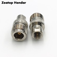 1Pcs Brass  FME Male Plug to N Type Female Jack RF Coaxial Converter Adapter 50 ohm Straight High Quality Connector 2024 - buy cheap