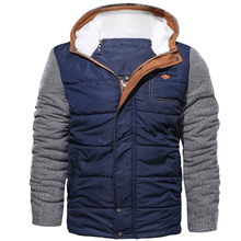 Casaco masculino de inverno, jaqueta acolchoada com capuz, casual, de algodão, abrigos, novo marca, grosso, quente 2024 - compre barato