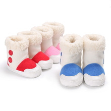 Winter Warm First Walkers Baby Ankle Snow Boots Infant Crochet Knit Fleece Baby Shoes For Boys Girls 2024 - buy cheap