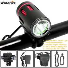 WasaFire Bicycle Light XM-L2 LED 2000 Lumens 4 Modes Front Bike Head Light Battery Pack Charger Riding Cycing bike light Gift 2024 - buy cheap