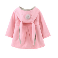 2020 Autumn Baby Girls Coat Jacket Rabbit Ear Hoodie Casual Outerwear winter baby girl Infant clothes bebe children clothing 2024 - buy cheap