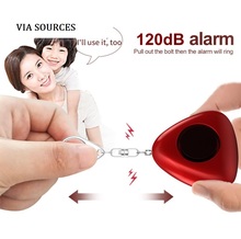 Original Mini self defense personal security alarm keychain with LED Flashlight 120dB SOS Alarm for women as car keychain 2024 - buy cheap