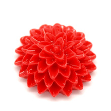 50Pcs Red NOT Hole 15x6mm Resin Flowers Loose Beads Flatback Cabochon Scrapbooking Jewelry Finding Making Accessories 2024 - buy cheap