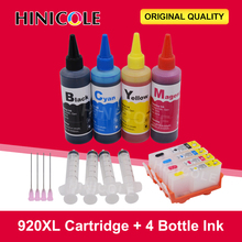 HINICOLE 920 Cartucho de Tinta Recarregáveis para HP 920 XL Para Officejet 6000 6500 6500A HP920 7000 7500 7500A + 100 ml Dye Impressora de Tinta 2024 - compre barato
