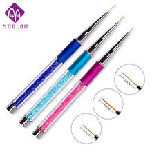 1Pcs Professional Nail Art Brushes Carved Nail Art Liner 3D Painting Brush Pen Rhinestones Beauty Uv Gel Brush Manicure Tools 2024 - buy cheap