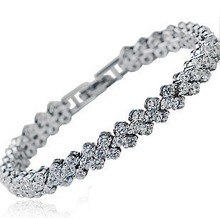 (4pcs/lot) AAA 100% Sterling Silver 925 Jewelry Bracelets & Bangles Roman Super Flash Bracelet Fine Jewelry Top Quality!! 2024 - buy cheap