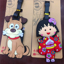 LISM Dog-etiqueta de equipaje de Anime chi-bi Maruko, accesorios de viaje, Maleta, de identificación, etiquetas portátiles, soporte de equipaje, nuevo 2024 - compra barato