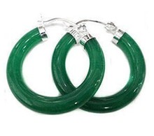 Free shipping@@High quality Tibet ing Green  Hoop & Huggie Earring 2024 - buy cheap