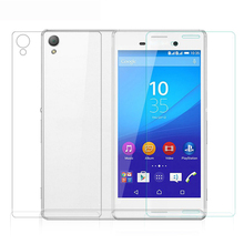 2PCS Front + Back Tempered Glass 9H Original Protective Film Explosion-proof Screen Protector for Sony Xperia M4 Aqua 2024 - buy cheap
