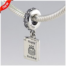 QANDOCCI-abalorios de plata de ley 925 para pulsera Pandora, Charms para pulsera customizable con los deseos de feliz cumpleaños 2024 - compra barato
