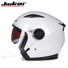 JIEKAI Helmet motorcycle open face moto racing motorcycle vintage helmets with dual lens capacete para motocicleta cascos para 2024 - buy cheap