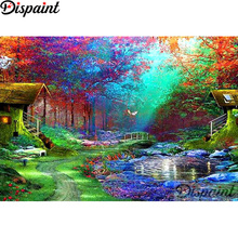 Dispaint-pintura de diamante 5D DIY "Árbol de flores", cuadrados o redondos de imitación bordado de diamantes, estilo punto de cruz 3D, decoración del hogar, A11932 2024 - compra barato