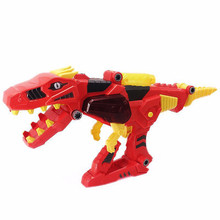 Kids Toy 2019 funny 30cm DIY Double-form dinosaur model, toy gun and roaring form toy Children Light And Sound Super Morpher Toy 2024 - buy cheap