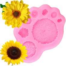 Sugarcraft SunFlower Stamen Silicone Mold Fondant Mold Cake Decorating Tools Chocolate Mold Kitchen Baking For Flower Making 2024 - buy cheap