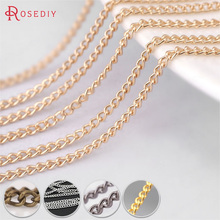 (25411)5 metros de ancho: 1,5 MM cadenas de borlas de hierro, cadenas extendidas, collares, accesorios de joyería Diy 2024 - compra barato