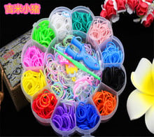 800pcs 12color Loom Bands Toys for Children Girl Gift DIY Elastic Rubber Band for Weaving Lacing Bracelets Kid Toy Set 2019 New 2024 - buy cheap