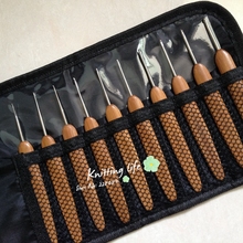 10 Pcs/set 0.5-2.75mm high quality Bamboo crochet hooks set with crochet bag , knitting needles, Knitting Tools 2024 - buy cheap