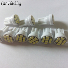 Car Flashing 100Pcs Led T10 8 smd 1206 8leds 8SMD Car Interior Light 194 168 192 W5W 3020 Auto Wedge Lighting DC 12V 2024 - buy cheap