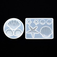 SNASAN shell starfish beads pendant Silicone Mold Resin Silicone Mould jewelry making component craft materia handmade diy 2024 - buy cheap