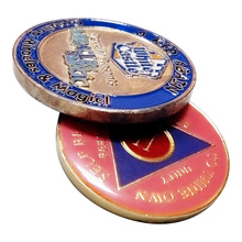 Epoxy printing double-sided coins cheap custom metal coins 2024 - buy cheap