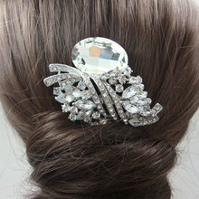 TTjewelry Bridal Hair accessories Wedding Hair Comb Bridal Bridesmaid Flower Clear Rhinestone Crystal 2024 - buy cheap