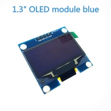 1PCS 1.3" OLED module blue color IIC I2C 128X64 1.3 inch OLED LCD LED Display Module 1.3" IIC I2C Communicate 2024 - buy cheap