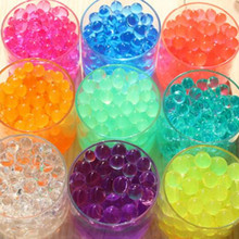 500Pcs/Lot Crystal Soil Home Decor Pearl Shaped Hydrogel Gel Polymer Water Beads Mud Grow Magic Jelly Balls 2024 - buy cheap