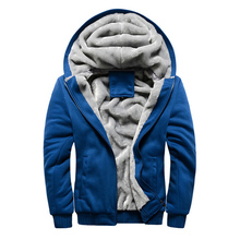 Sudaderas cálidas con capucha para hombre, uniforme de ropa deportiva, chaqueta de béisbol con forro polar, chaqueta de terciopelo masculina 2024 - compra barato