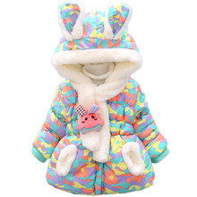 Winter Cute Rabbit Baby Jacket Thick Cotton-Padded Baby Girl Outerwear Infant Baby Boys Parka Toddler Girls Snow Wear 2024 - buy cheap